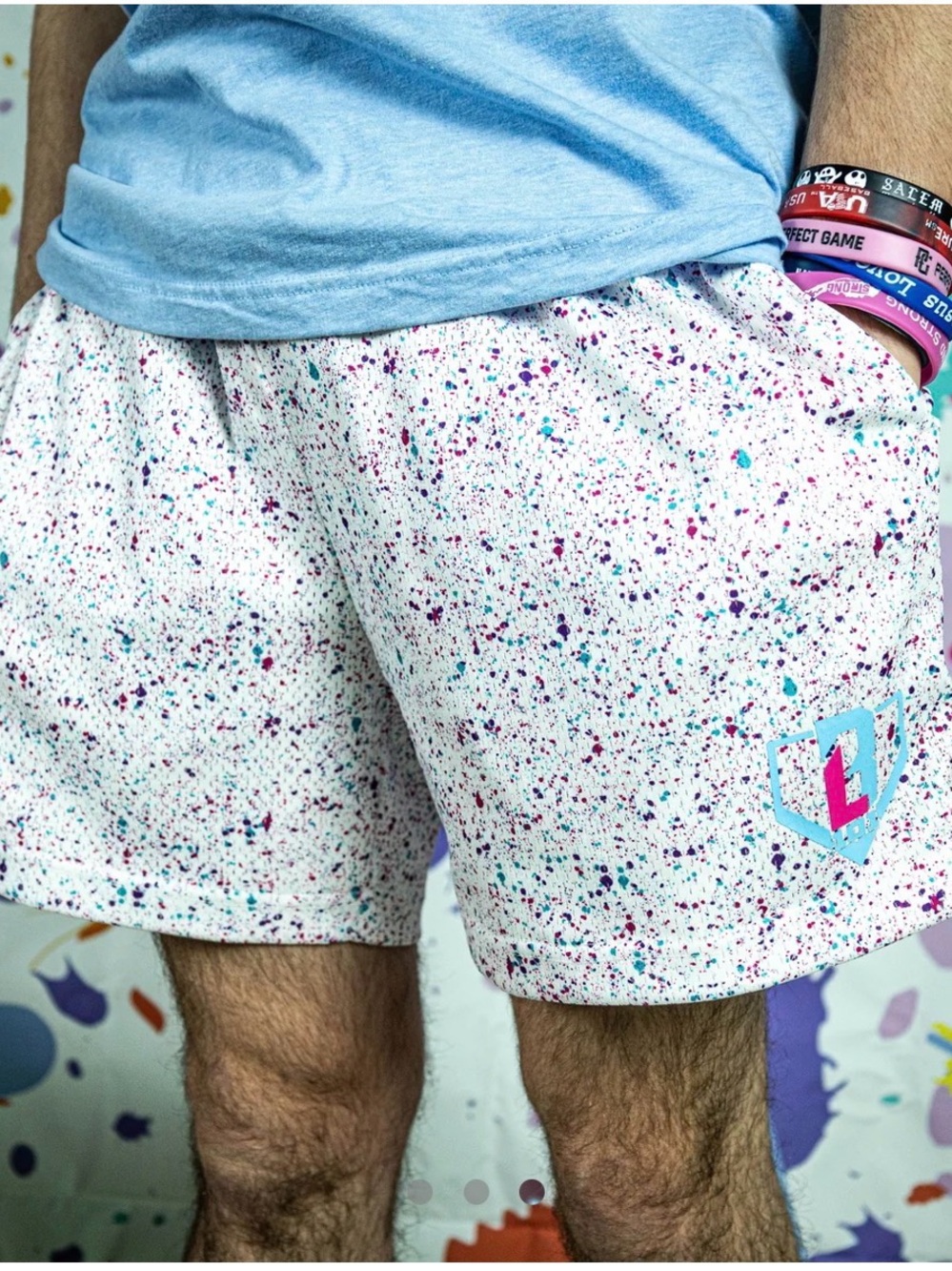 Men’s Baseball Lifestyle 101 Splatter Shorts